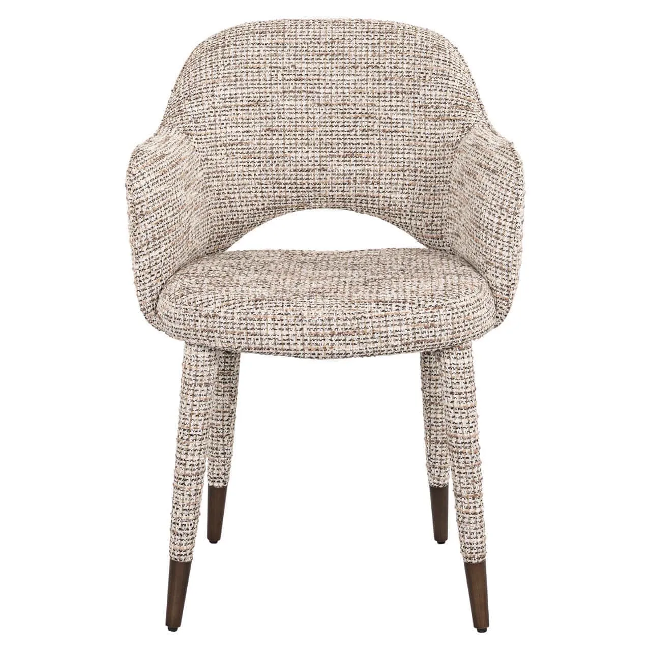 Esszimmerstuhl Donnatella trendy nature von Richmond Interiors, von vorne fotografiert auf weißem Hintergrund