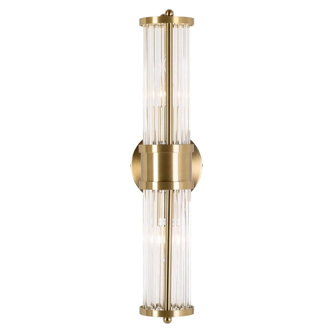Wandleuchte Lyan brushed gold auf weißem Hintergrund, vertikal fotografiert - Richmond Interiors