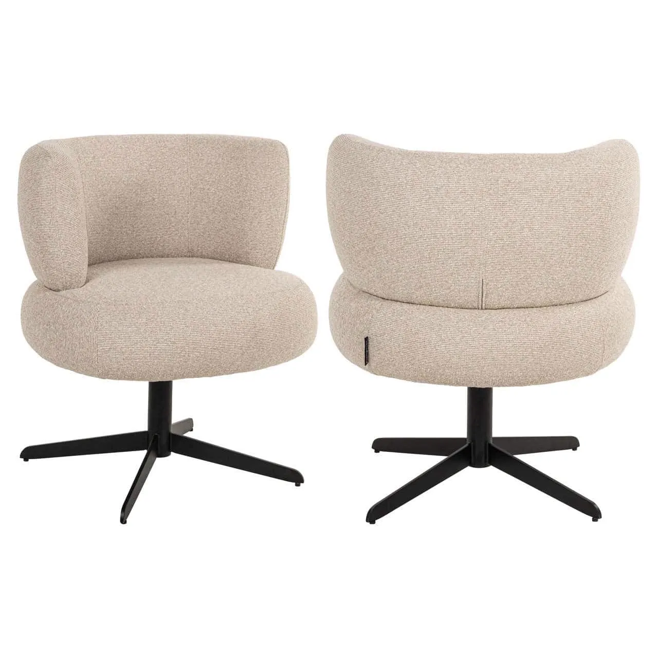 Dining chair Alexis biscotti swivel - Richmond Interiors