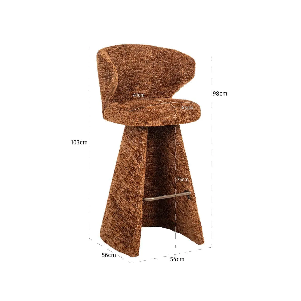 Bar stool Gatsbi lovely cinnamon - Richmond Interiors
