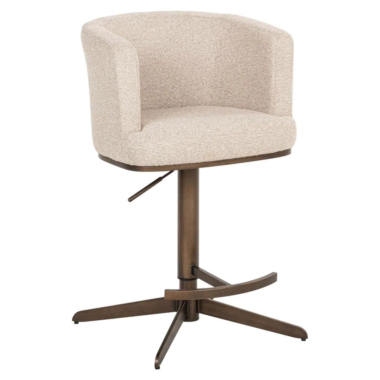 Cheyenne Bar Stool biscotti swivel - Richmond Interiors