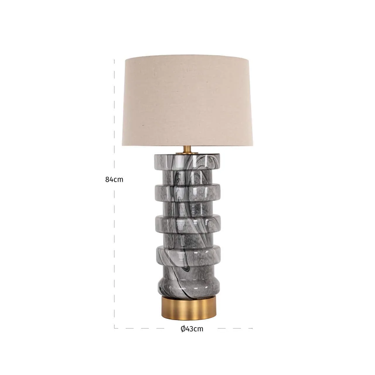 Table lamp Jaylee black/white - Richmond Interiors