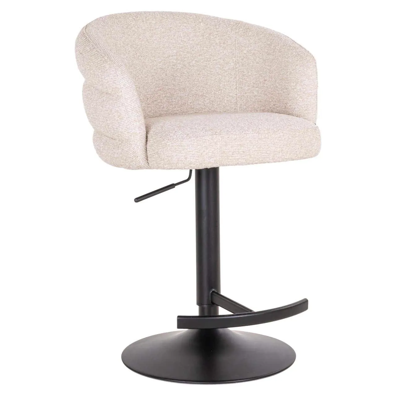 Bar Stool Nikki biscotti swivel fire retardant - Richmond Interiors