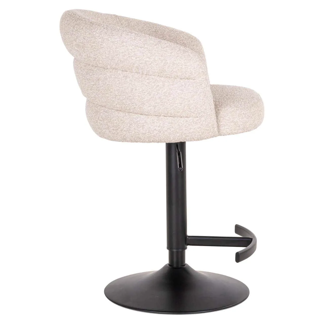 Bar Stool Nikki biscotti swivel fire retardant - Richmond Interiors