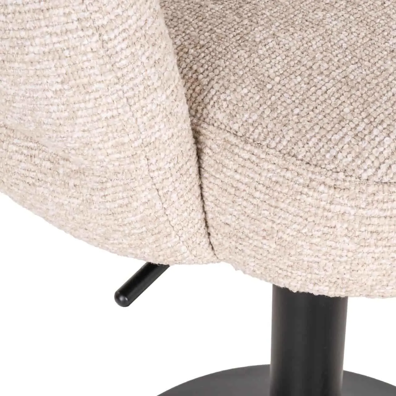 Bar Stool Nikki biscotti swivel fire retardant - Richmond Interiors