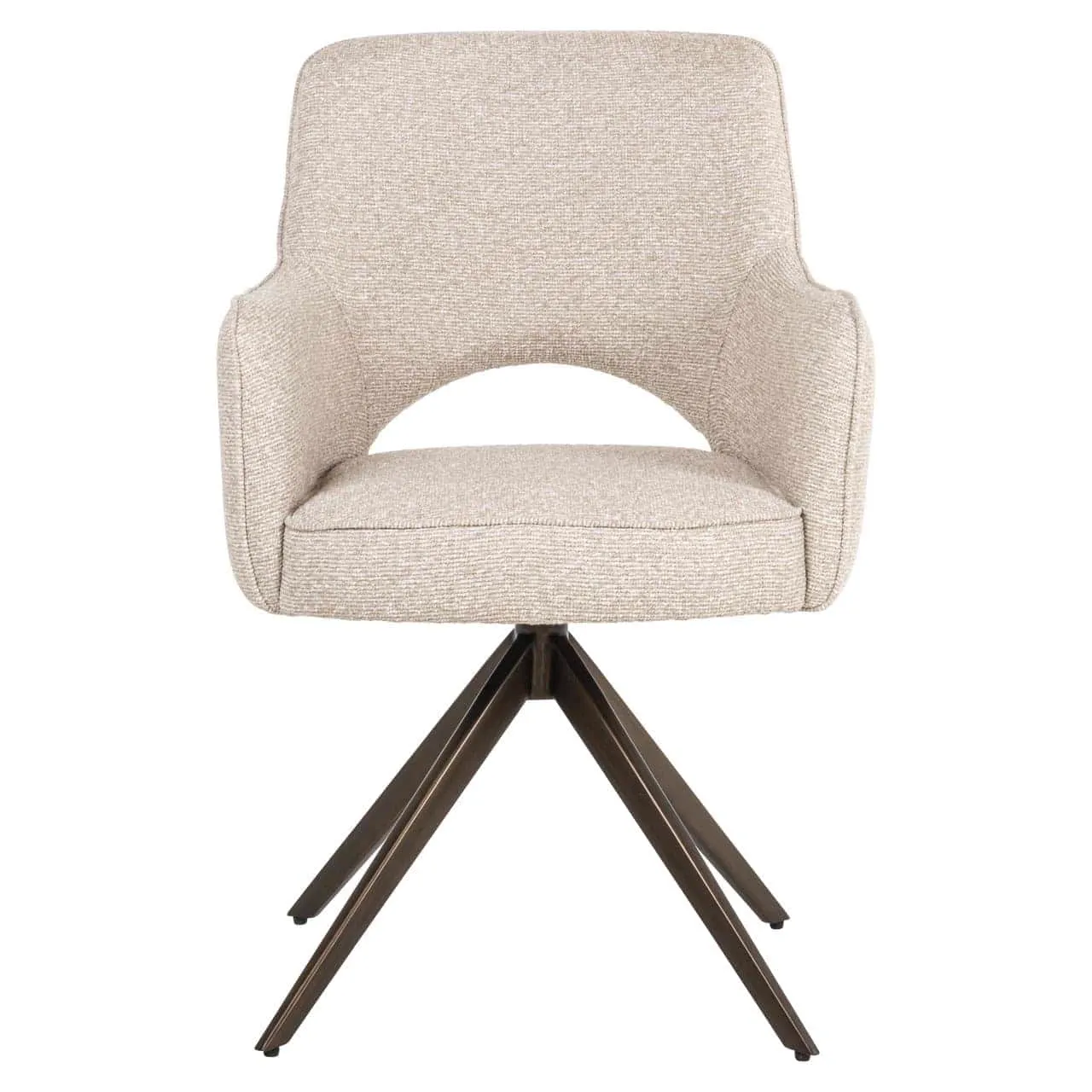 Ginerva dining chair biscotti swivel - Richmond Interiors