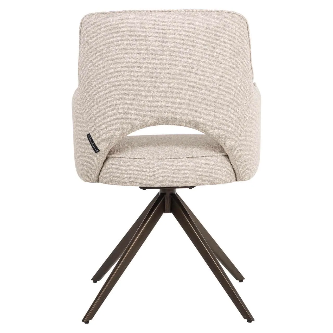 Ginerva dining chair biscotti swivel - Richmond Interiors