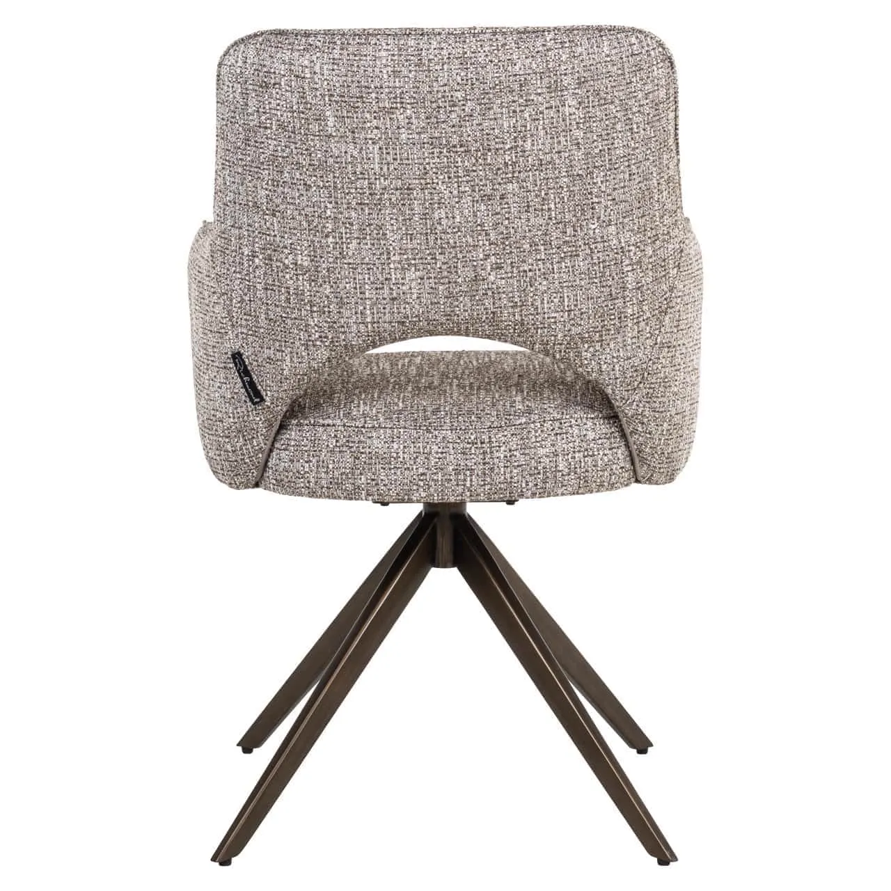 Dining chair Ginerva earth tweed swivel - Richmond Interiors