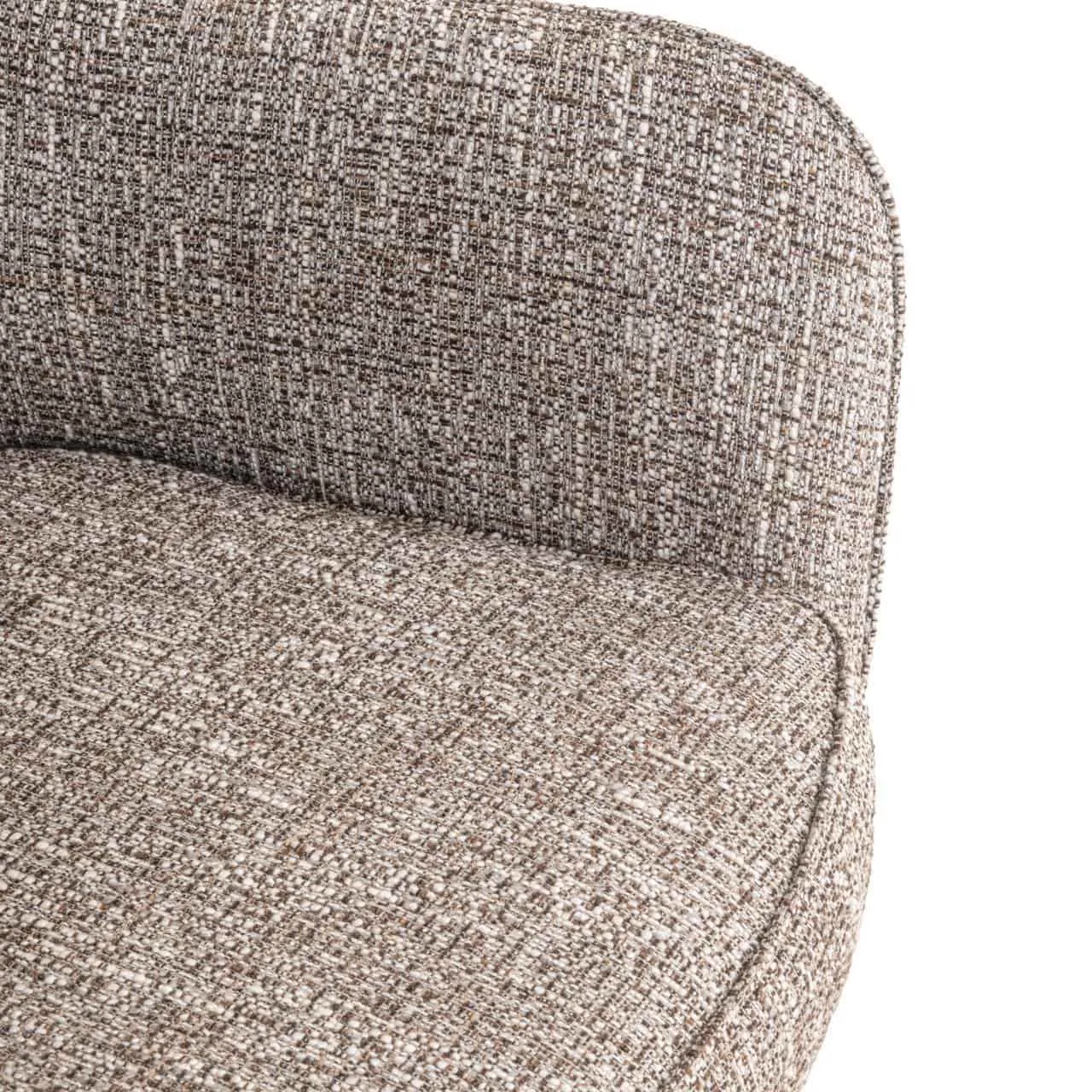 Dining chair Ginerva earth tweed swivel - Richmond Interiors