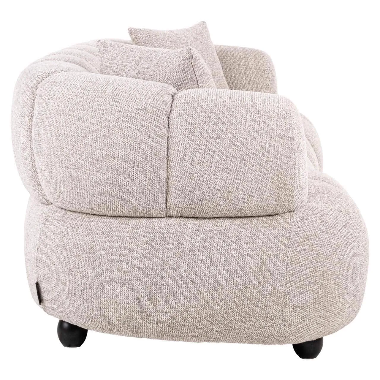 Sofa Amelia natur fancy, schräg von hinten auf weißem Hintergrund - Richmond Interiors