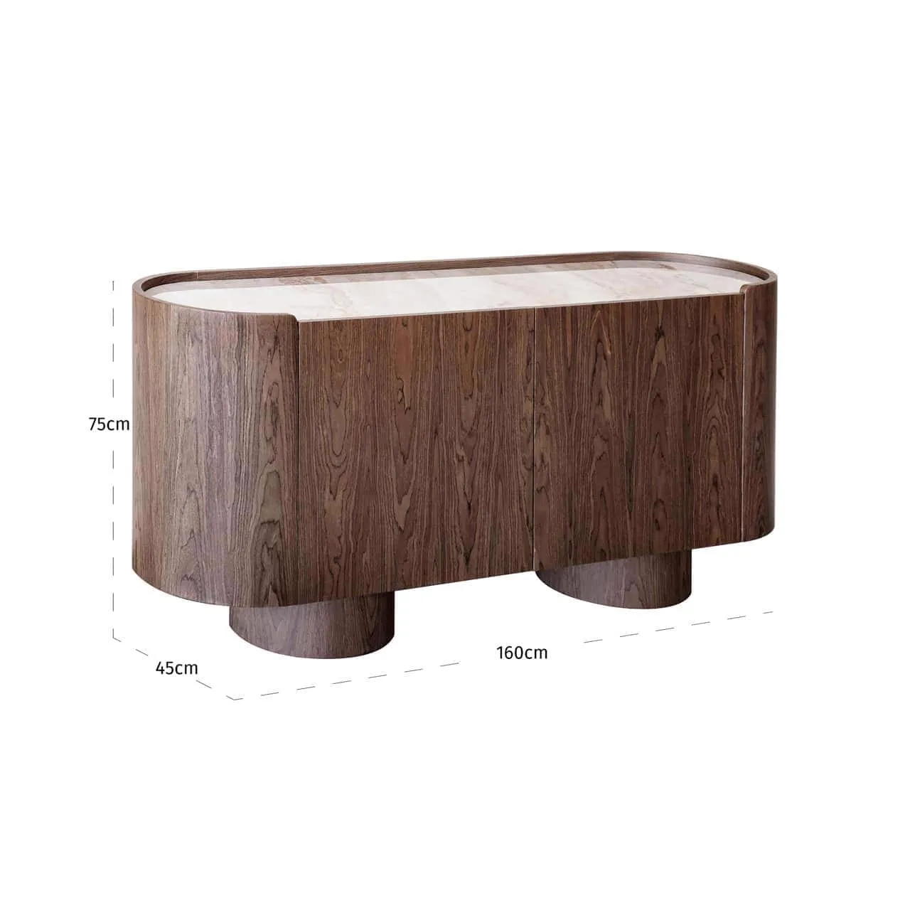 Sideboard Callahan brown 2-doors - Richmond Interiors