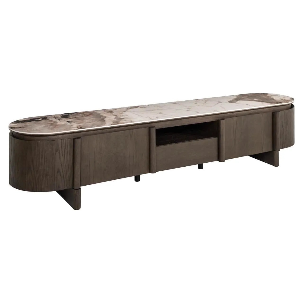 TV unit Langford brown - Richmond Interiors