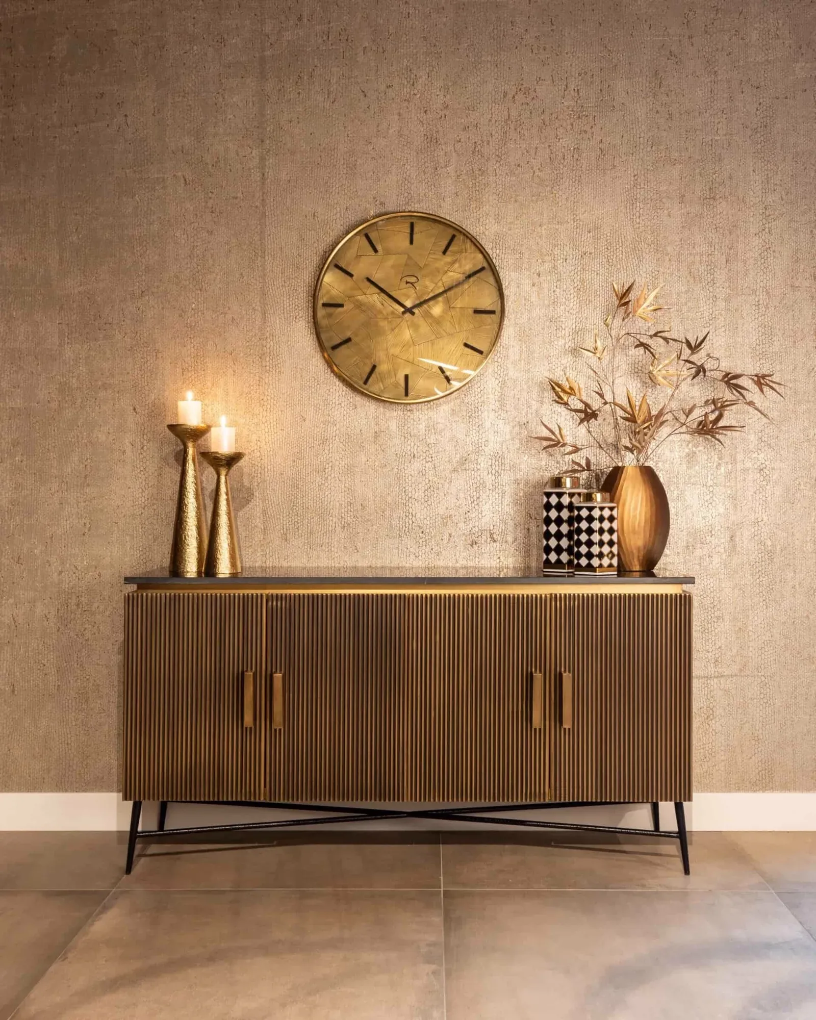 Sideboard Ironville gold - Richmond Interiors