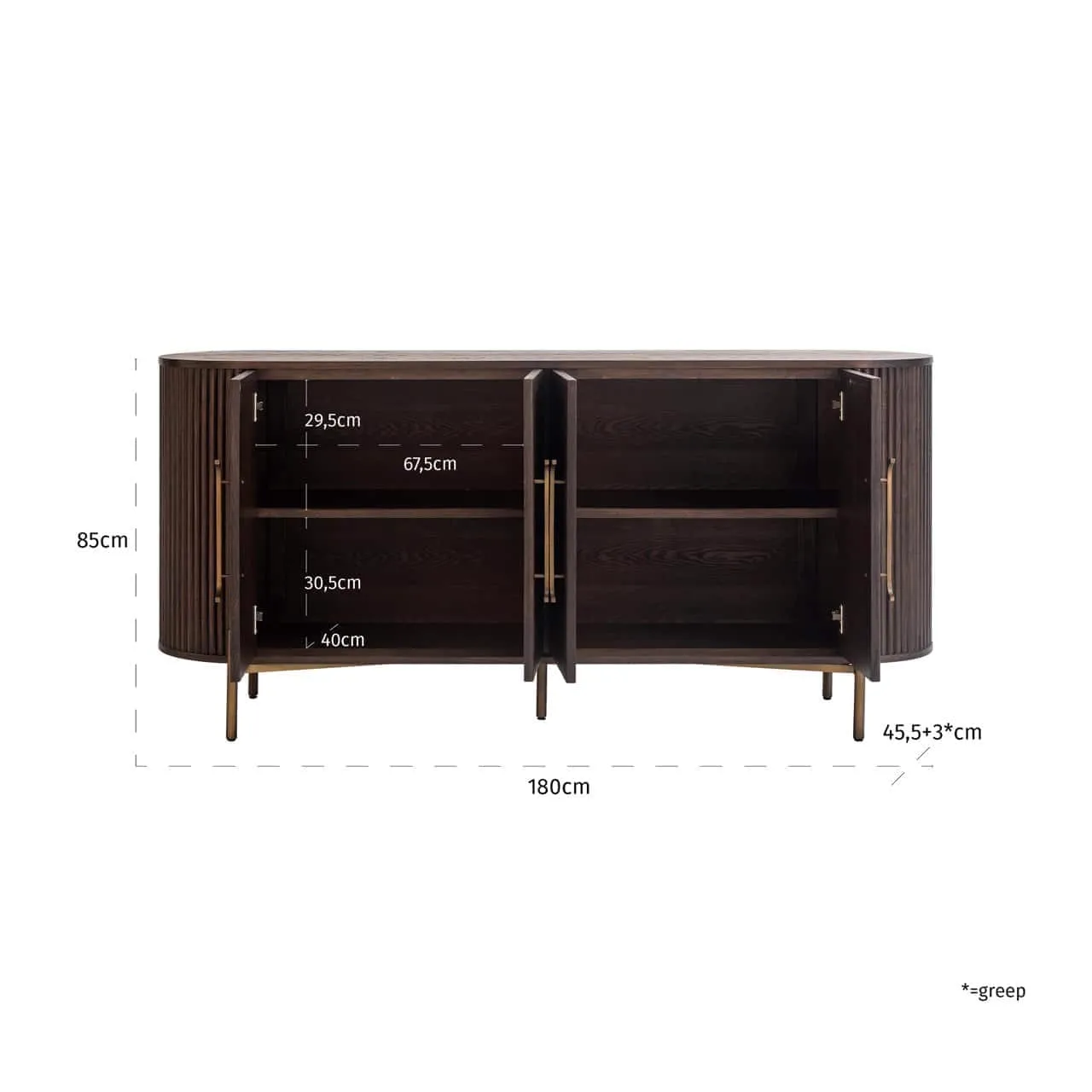 Sideboard Luxor brown - Richmond Interiors