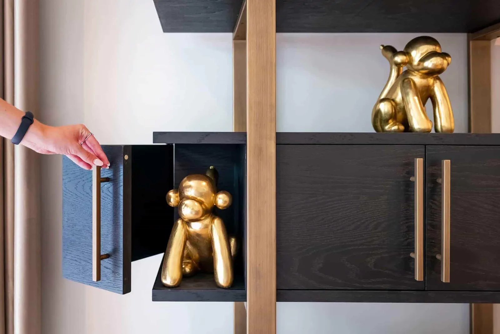Cambon Wall Cabinet dark coffee - Richmond Interiors