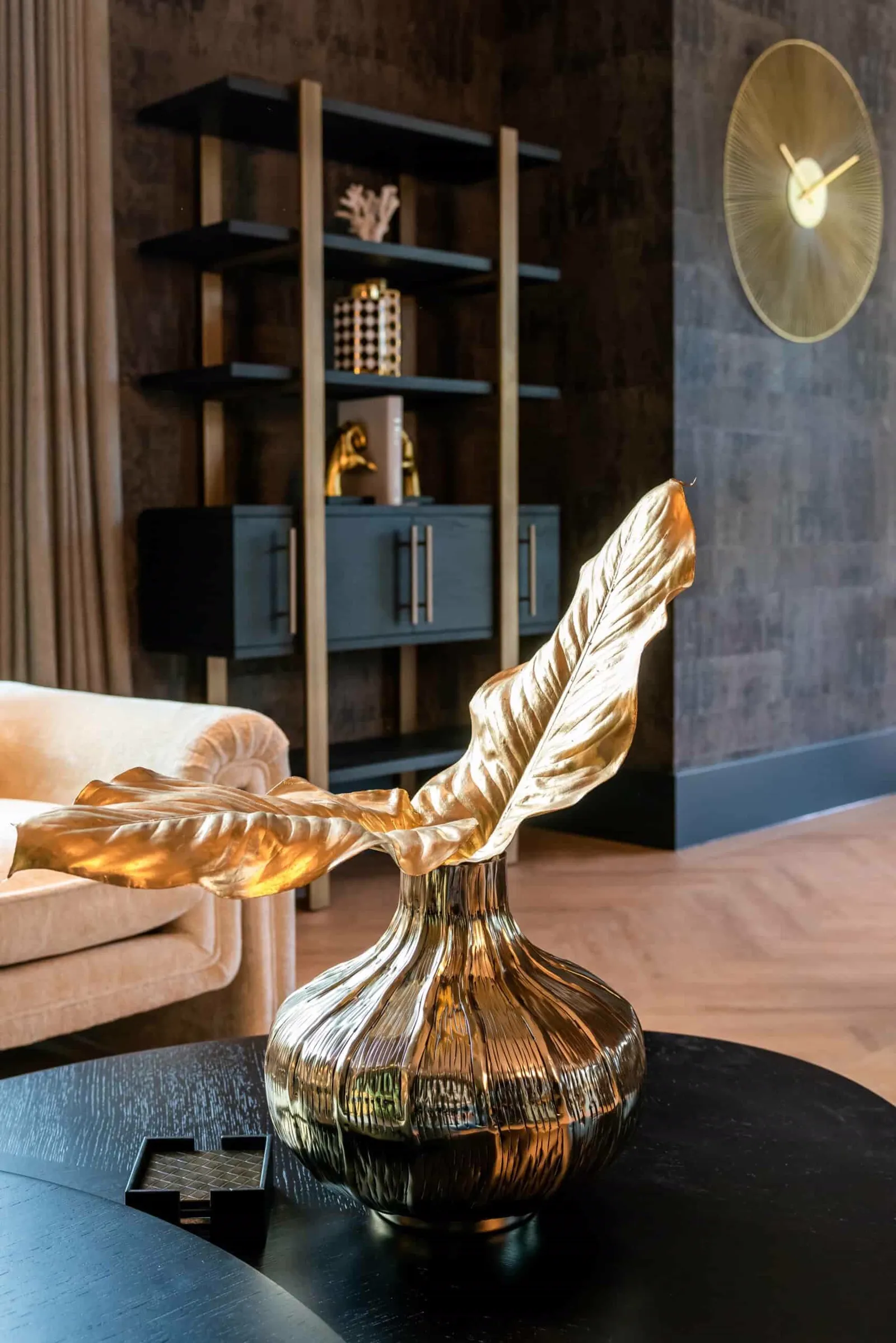 Cambon Wall Cabinet dark coffee - Richmond Interiors