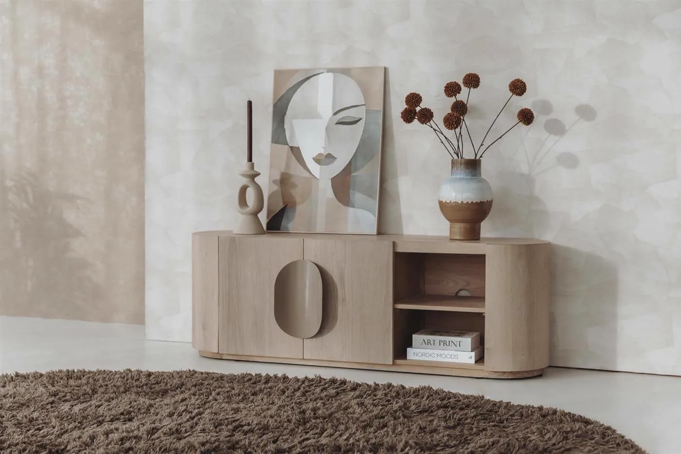 TV Unit Allure white wash - Tower Living