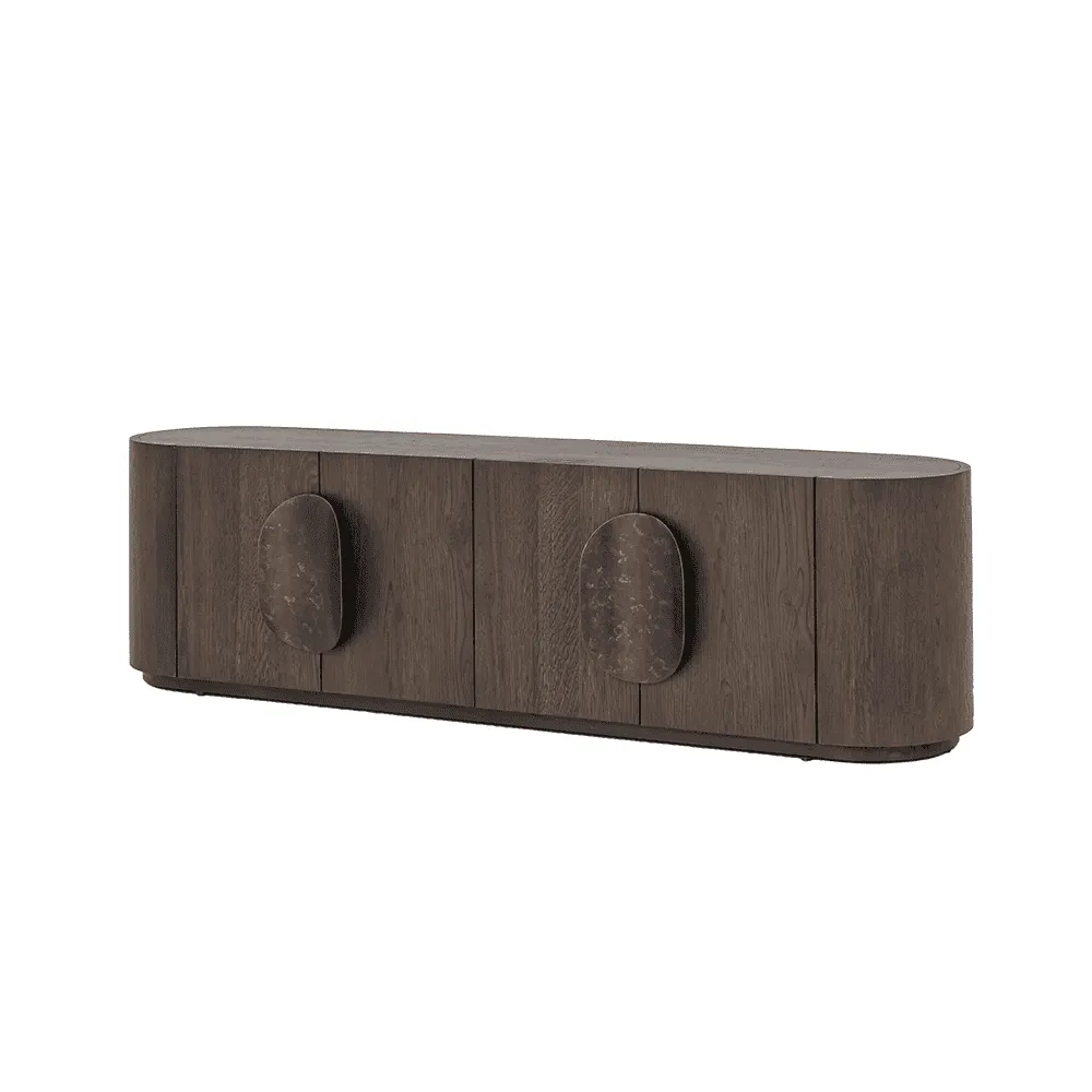 TV unit Allure dark brown 180 cm - Tower Living