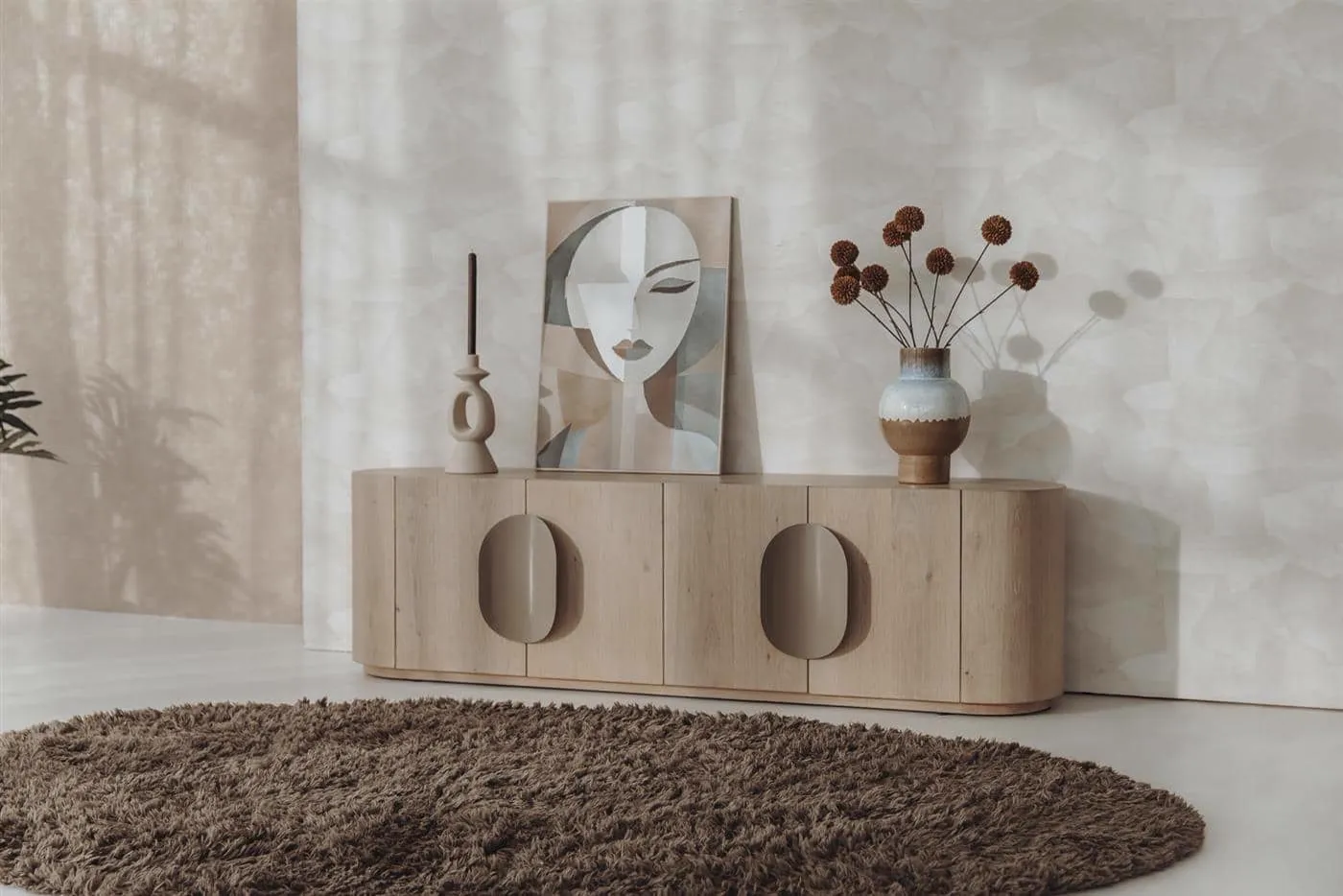 TV Unit Allure white wash - Tower Living