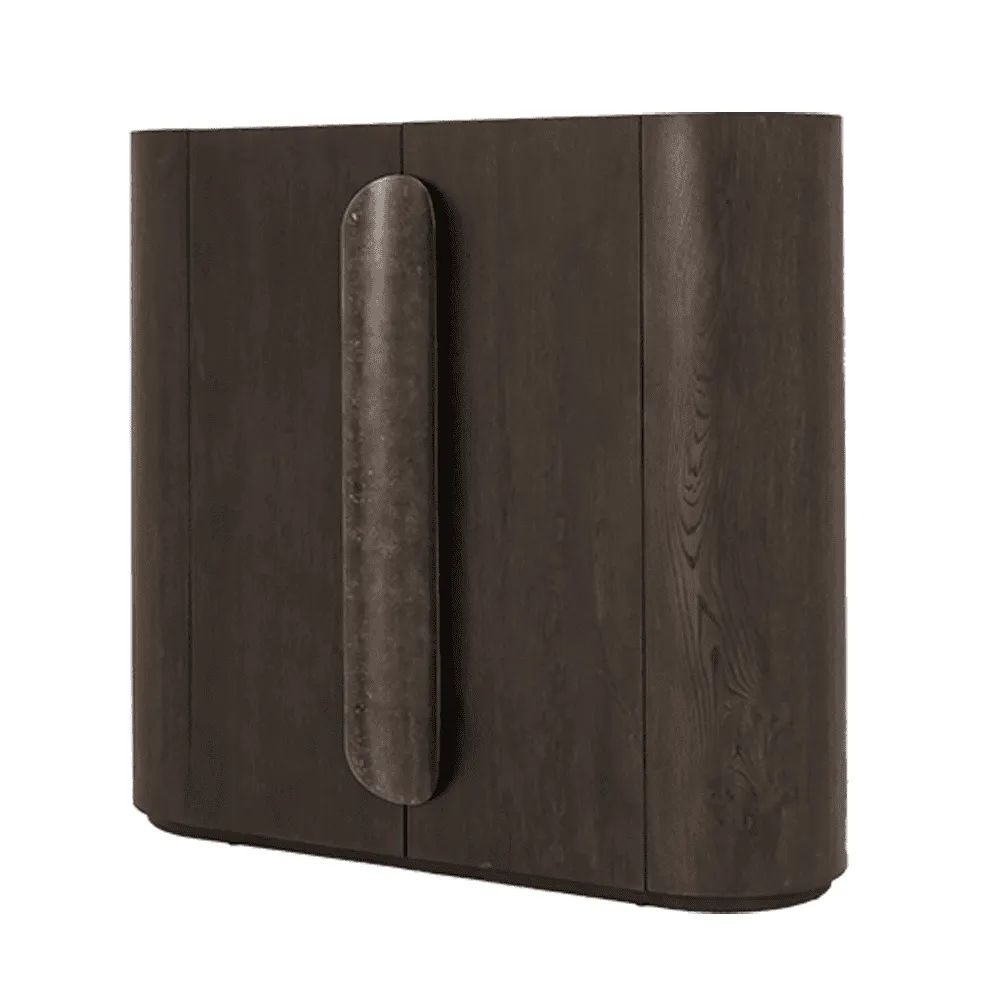 Allure Storage Cabinet dark brown 150 cm - Tower Living