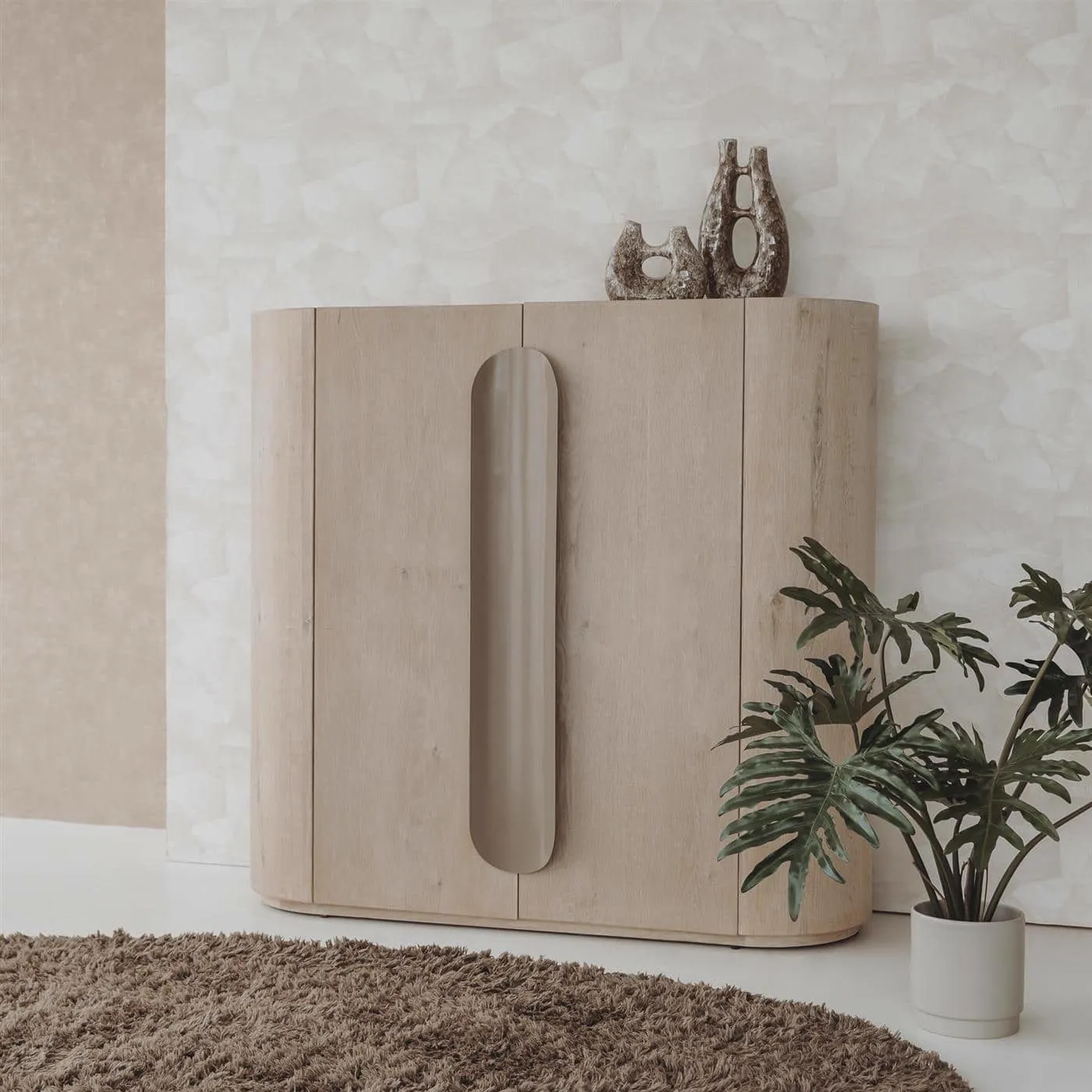 Allure Storage Cabinet white wash 150 cm - Tower Living