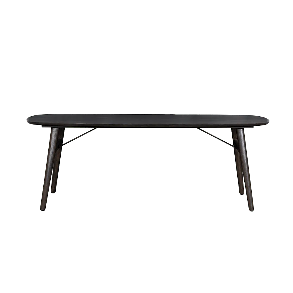 Aura Dining Table espresso Danish oval - Tower Living