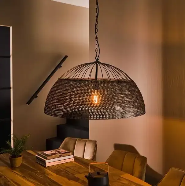 Armor Pendant Light 1-light Ø80cm / Black brown - Zijlstra