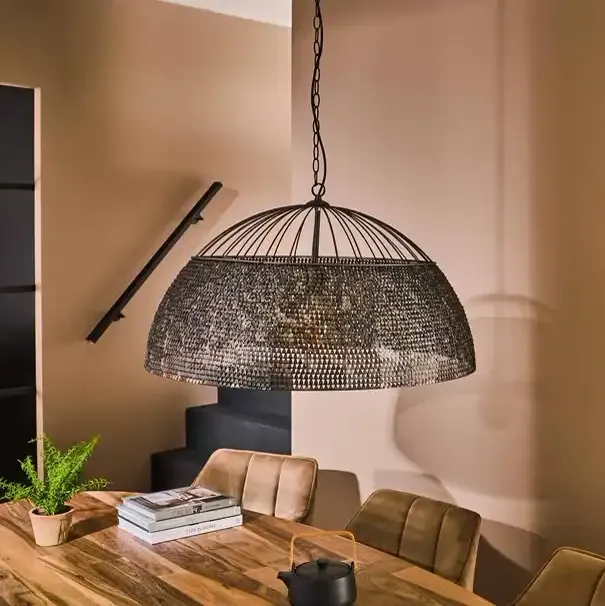 Armor Pendant Light 1-light Ø80cm / Black brown - Zijlstra