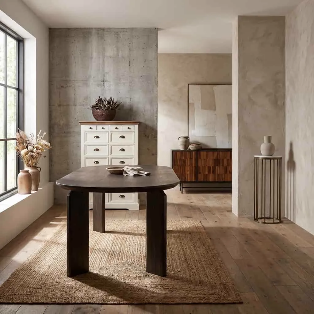 Allure Dining Table dark brown - Tower Living