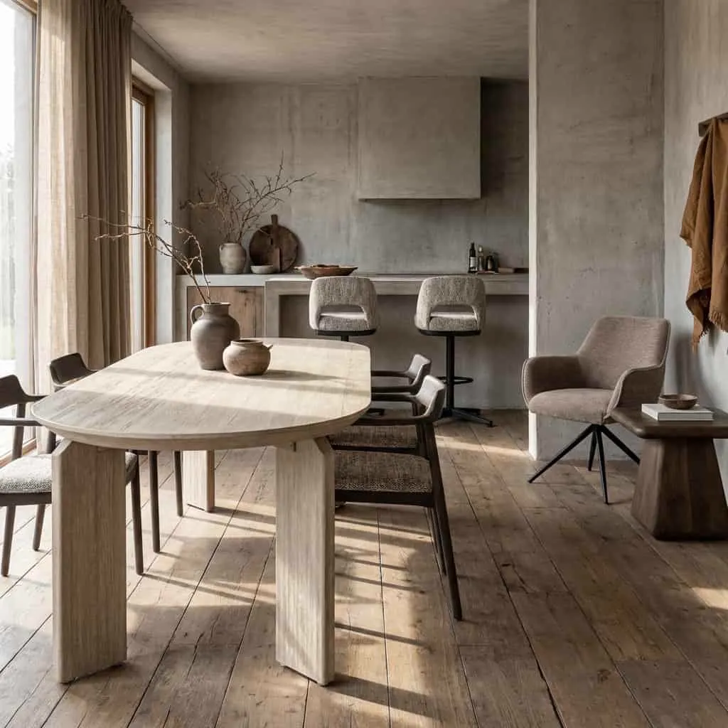 Allure Dining Table white wash - Tower Living