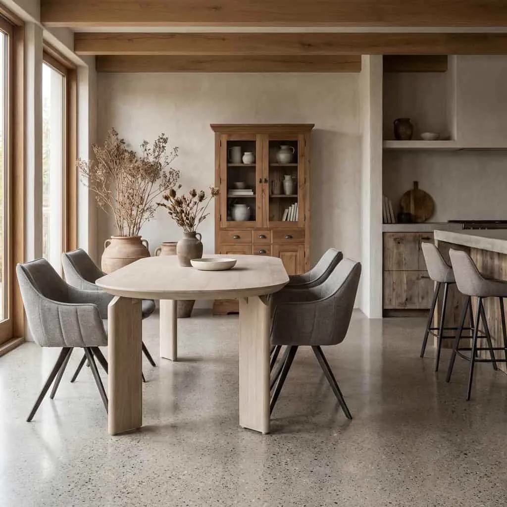 Allure Dining Table white wash - Tower Living