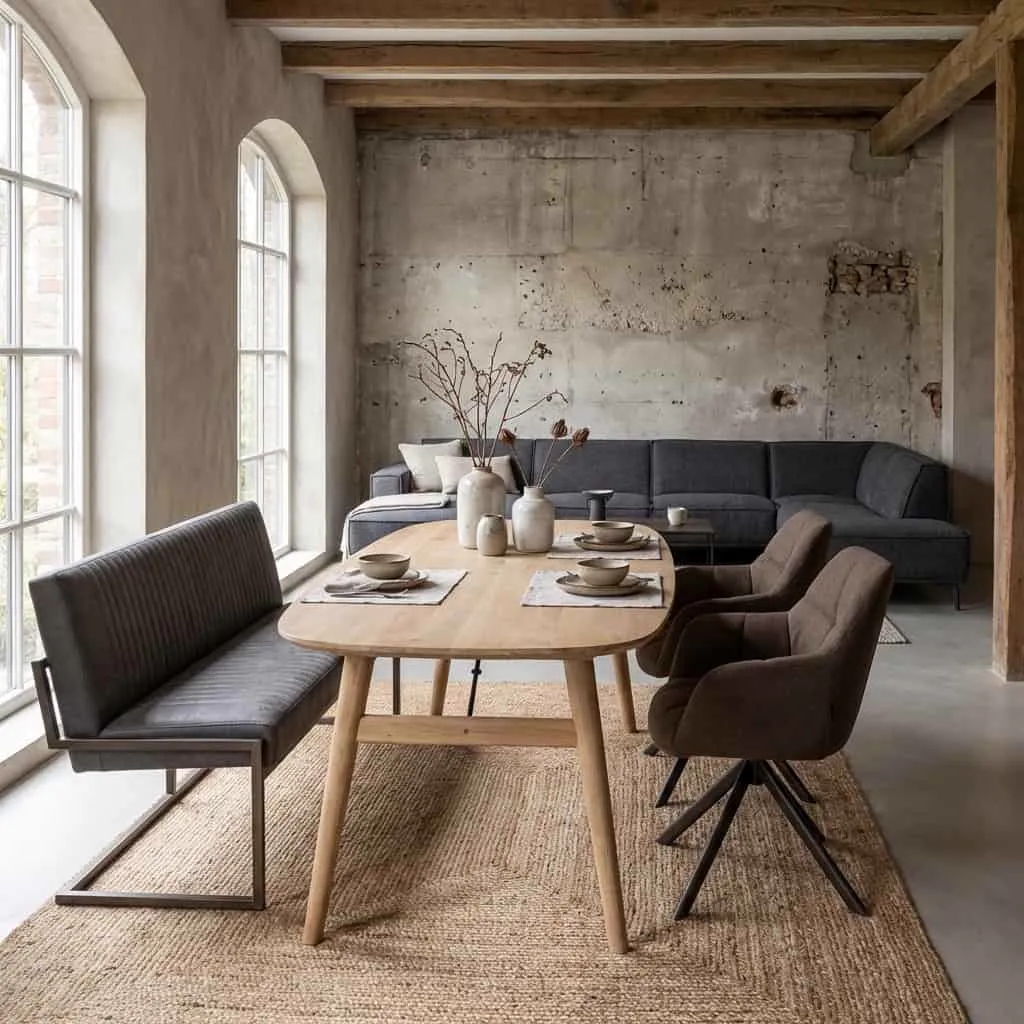 Aura Dining Table natural Danish oval - Tower Living