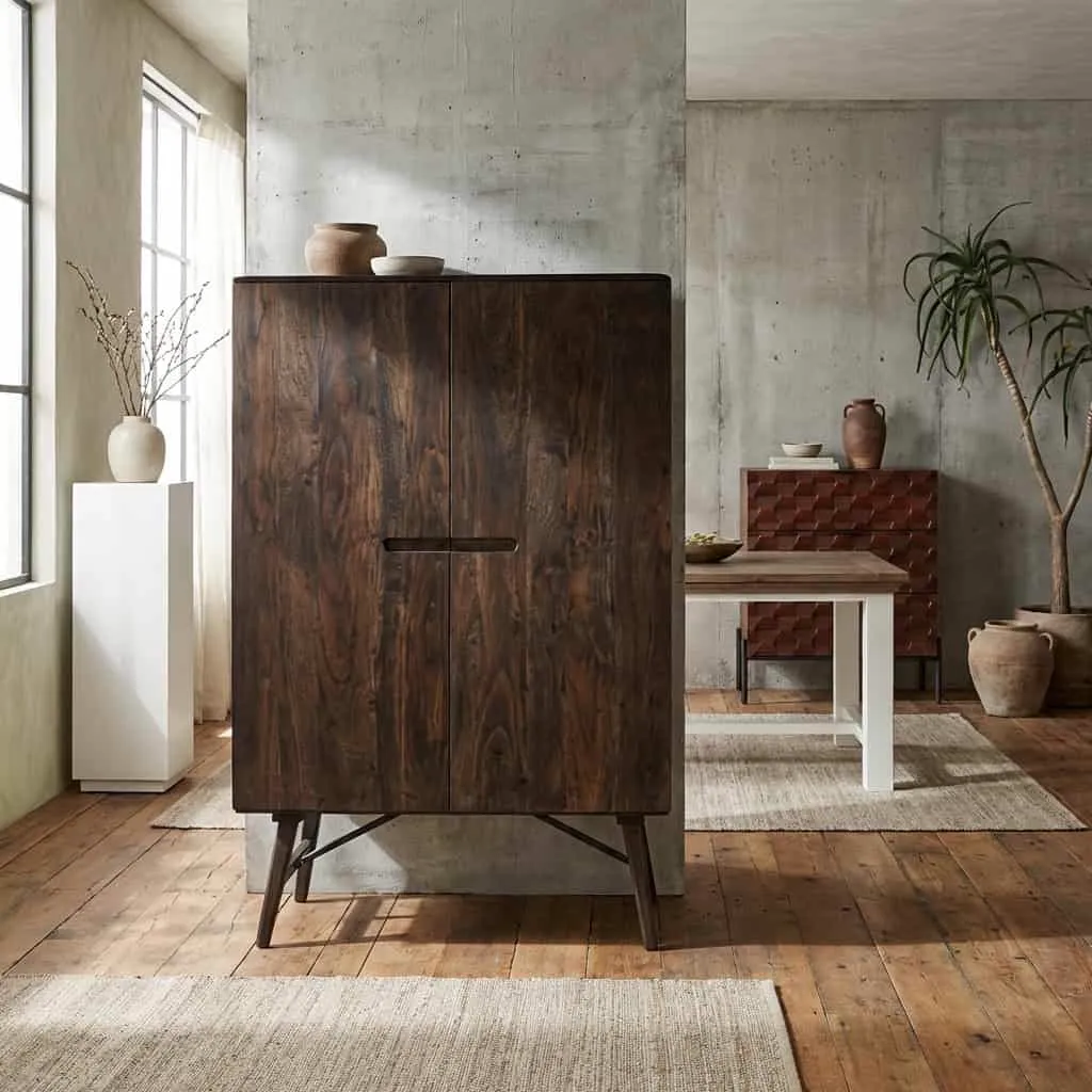Opbergkast Aura espresso 100 cm - Tower Living