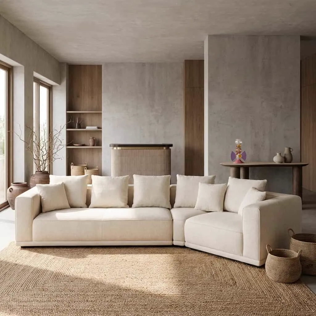 Sofa Lusso Niagara Beige 4-Sitzer - Richmond Interiors