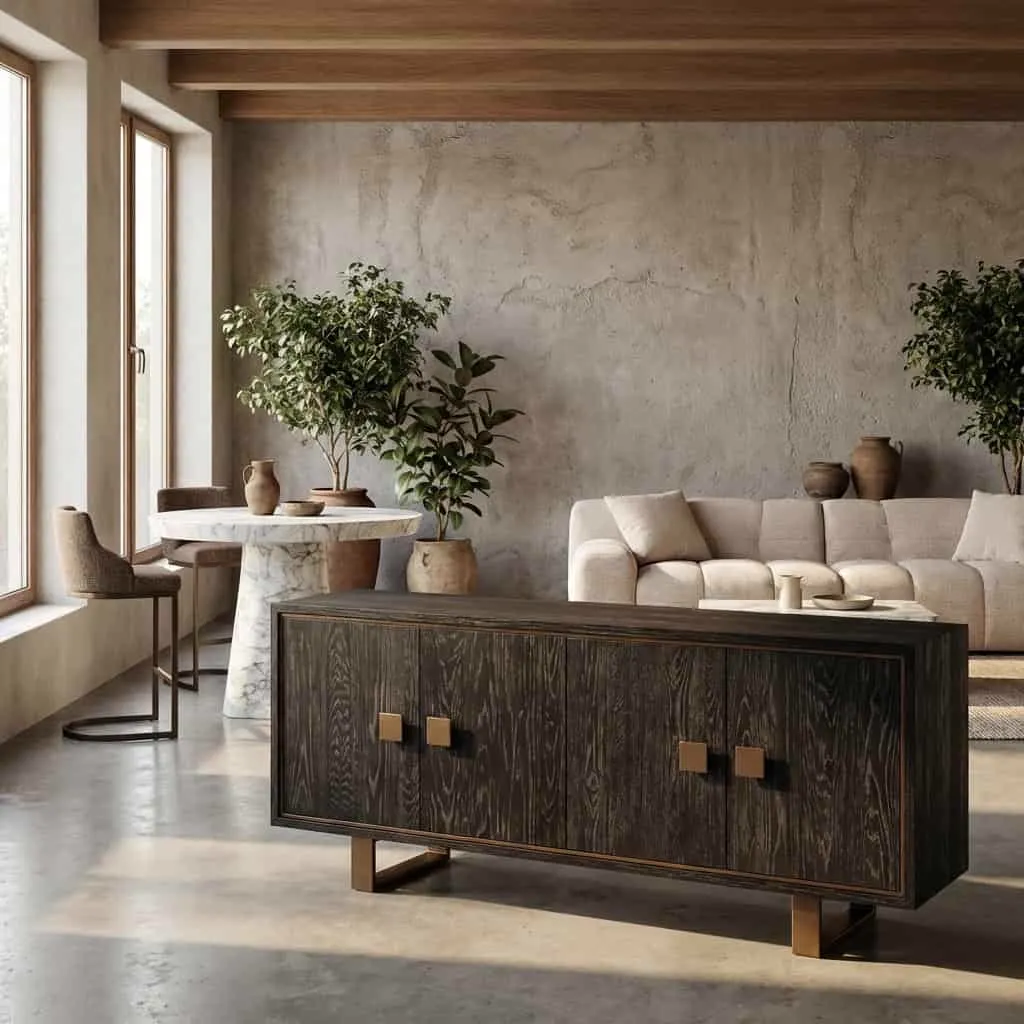 Dressoir Hunter black rustic - Richmond Interiors