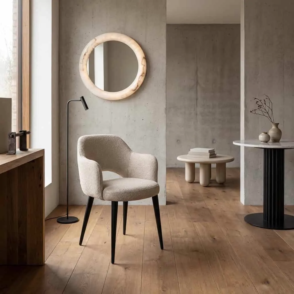 Eetkamerstoel Giovanna natural fancy brandvertragend - Richmond Interiors