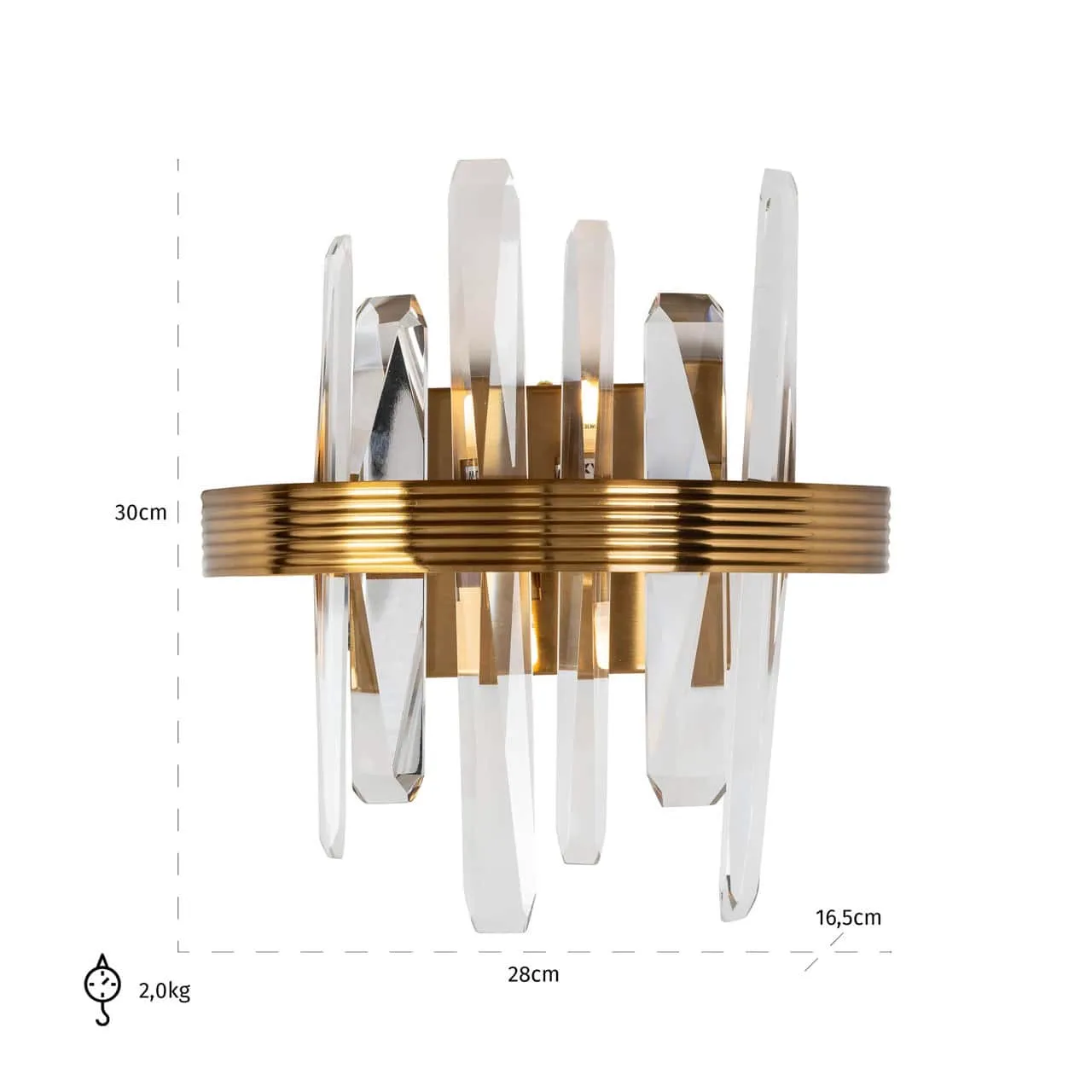 Wall light Brigh gold - Richmond Interiors