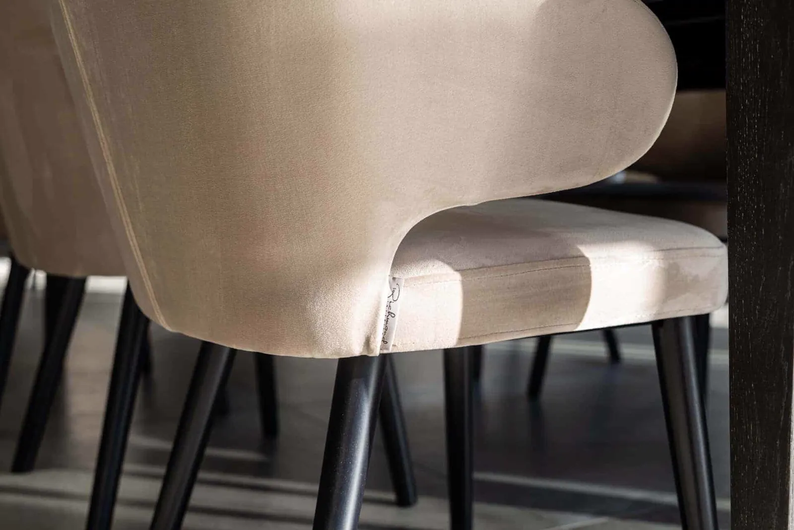 Bar Stool Indigo khaki velvet - Richmond Interiors