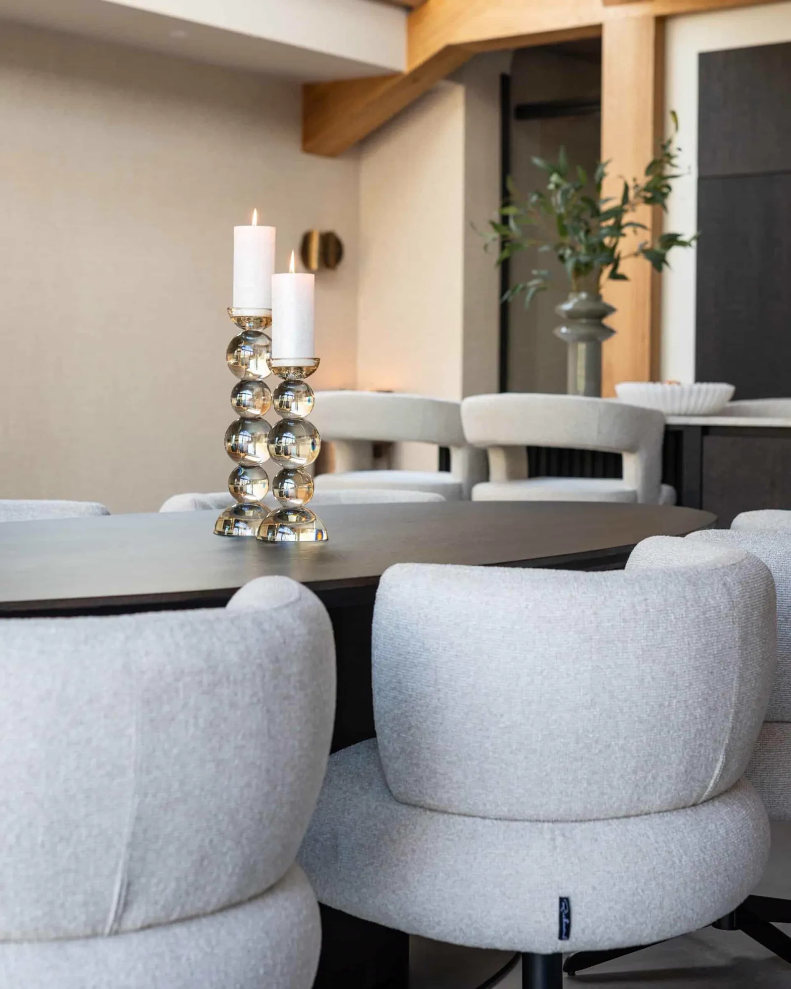 Dining chair Alexis biscotti swivel - Richmond Interiors