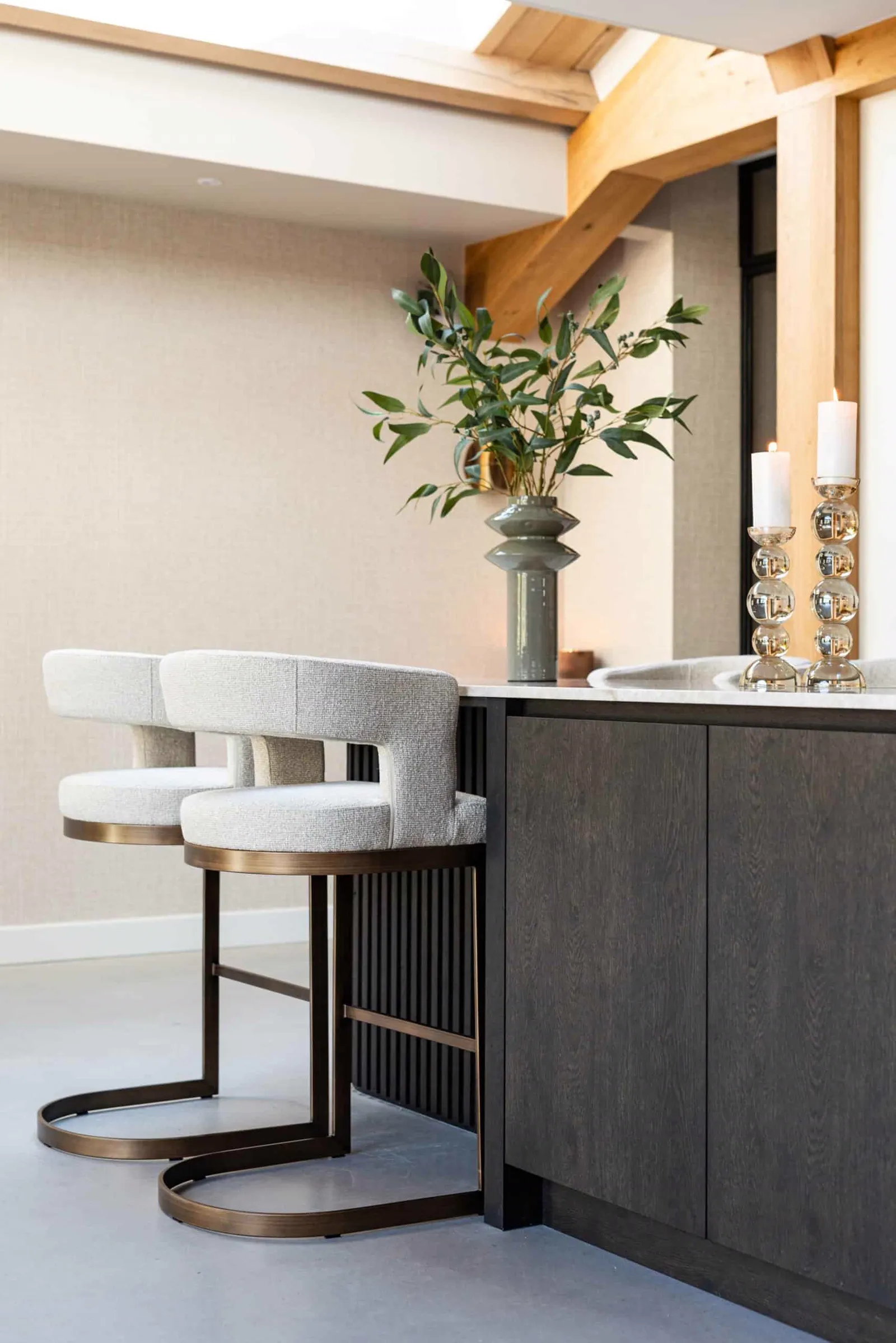 Bar stool Ellis biscotti - Richmond Interiors