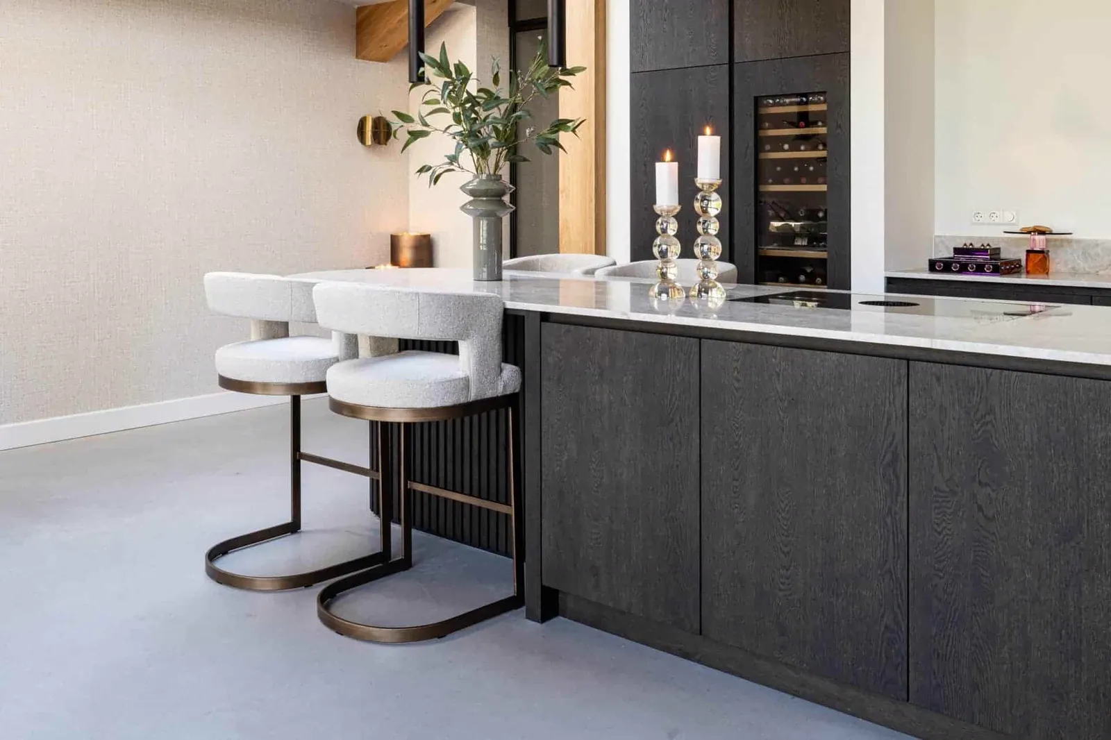 Bar stool Ellis biscotti - Richmond Interiors