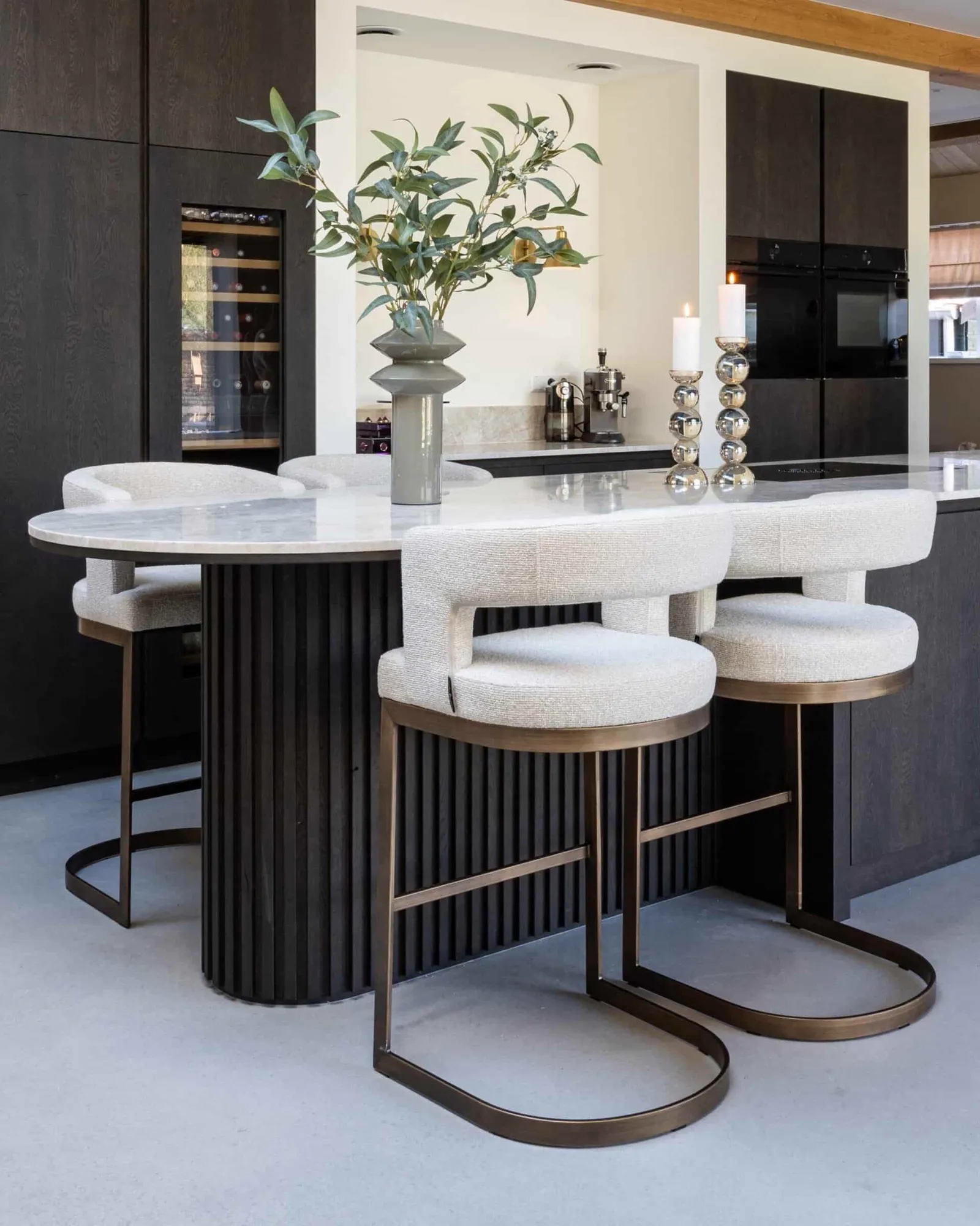 Bar stool Ellis biscotti - Richmond Interiors