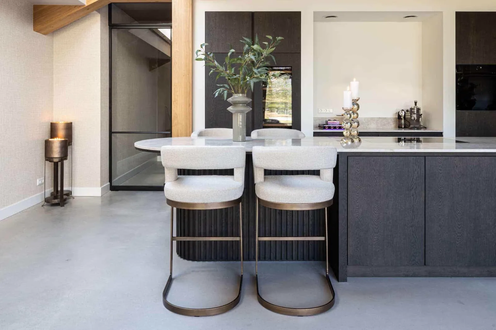 Bar stool Ellis biscotti - Richmond Interiors