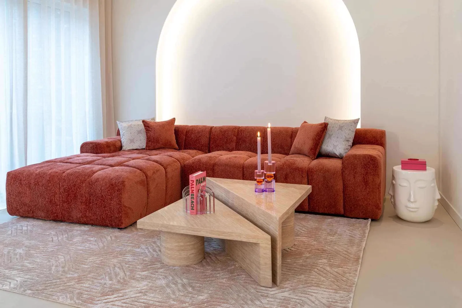 Coffee table Fictus beige (set of 2) - Richmond Interiors