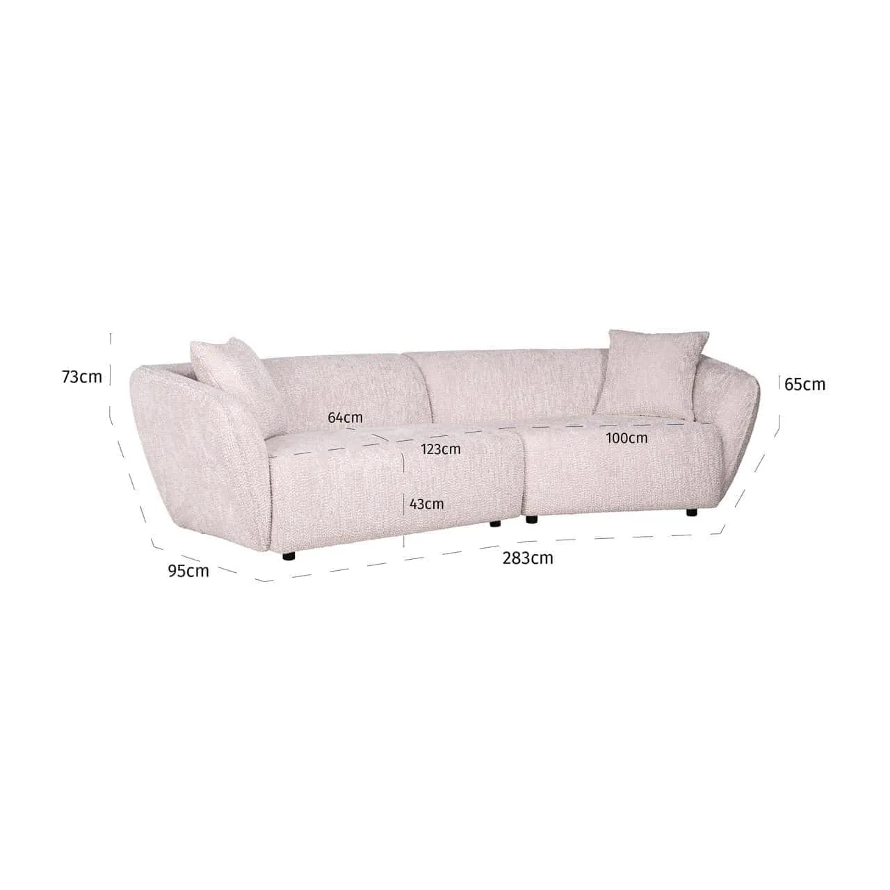 Sofa Armand lovely cream - Richmond Interiors