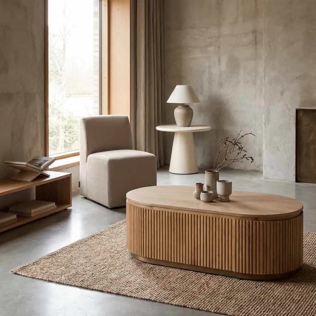 Coffee table Belfort natural oak (Oak wood) - Richmond Interiors