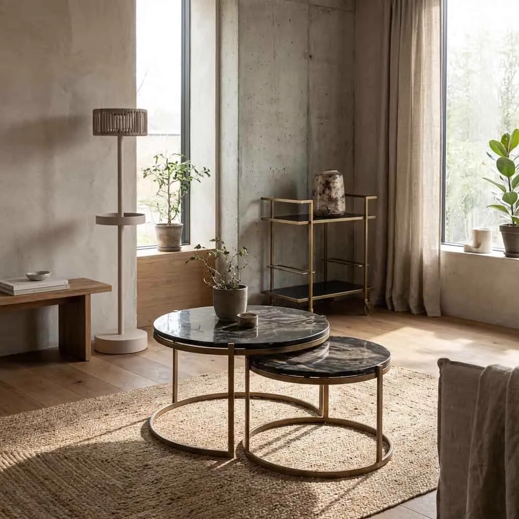 Salontafel Cleo gold (set van 2) - Richmond Interiors