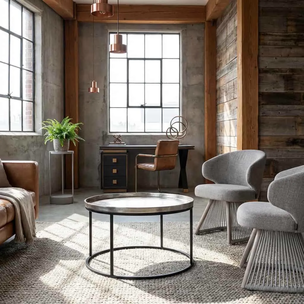 Couchtisch Lyam silver 70Ø - Richmond Interiors