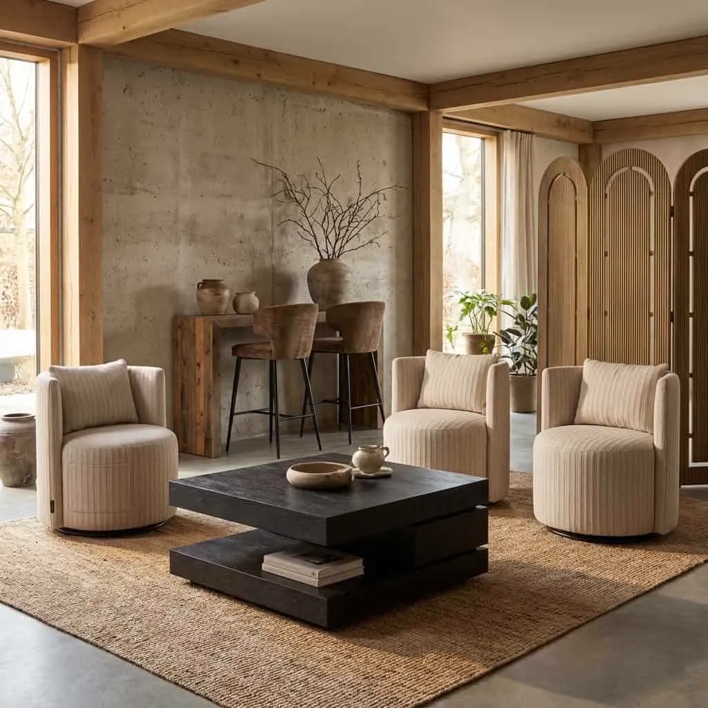 Salontafel Oakura black 90×90 - Richmond Interiors