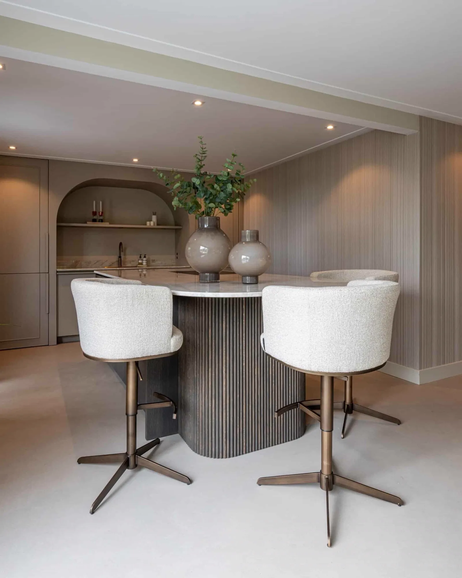 Cheyenne Bar Stool biscotti swivel - Richmond Interiors